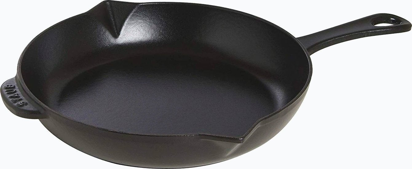 Staub 40511-725 Double Handle Frying Pan, Black, 10.2 inches 26 cm, Skillet,  Pan
