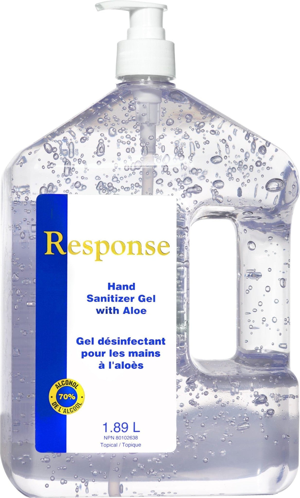 1st Response - 1.8 L Aloe Liquid Hand Sanitizer with Pump, 4Jug/Cs - 88-07