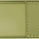 All American - 20.5" x 11.5" Olive Cast Aluminum Side By Side Griddle/Grill - 6040AGR