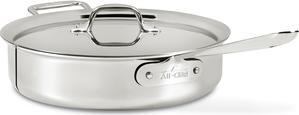 All-Clad - D3 Stainless 3 QT Saute Pan with Lid - 4403