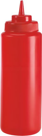 Browne - 24 Oz Red Wide Mouth Squeeze Dispenser - 57802405