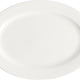 Browne - FOUNDATION 11.75" x 8.5" Porcelain Oval Wide Rim Plate - 30118