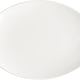 Browne - FOUNDATION 12" x 8" Porcelain Wide Rim Oval Plate - 30117