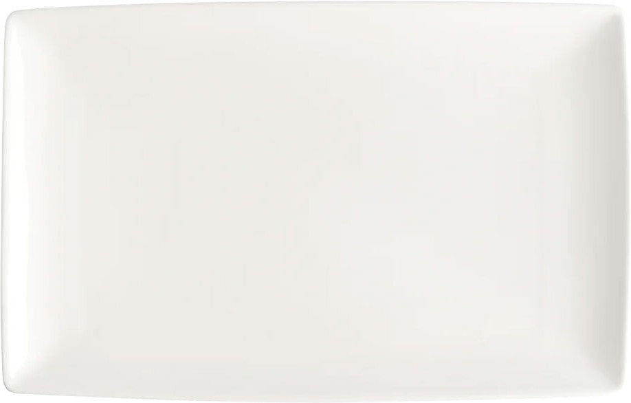 Browne - FOUNDATION 12.25" x 8" Porcelain Rectangular Coupe Plate - 30188
