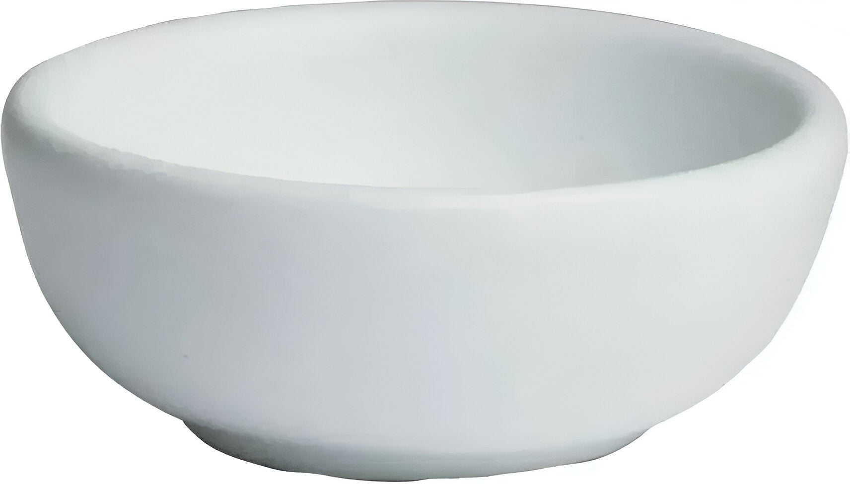 Bugambilia - Classic 5.07 Oz X-Small White Round Rice Bowl With Elegantly Textured - MAK03WW