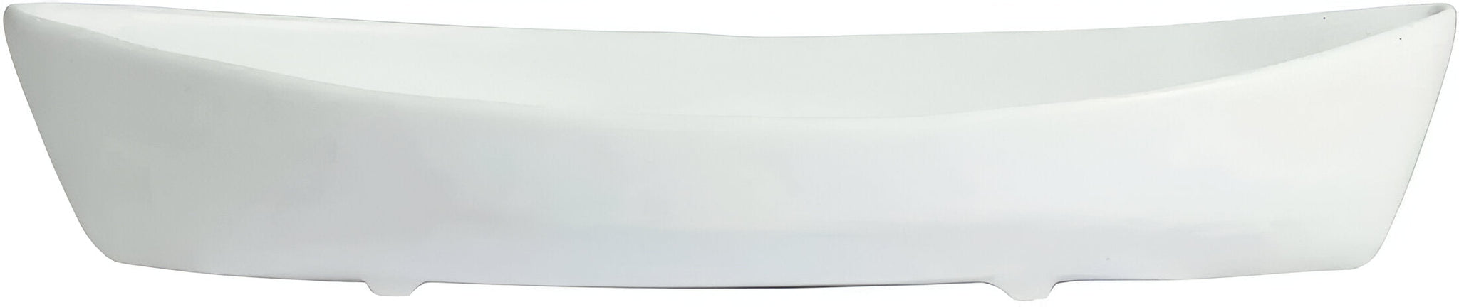 Bugambilia - Classic 6.9 Qt White Boat With Elegantly Textured - BT031WW