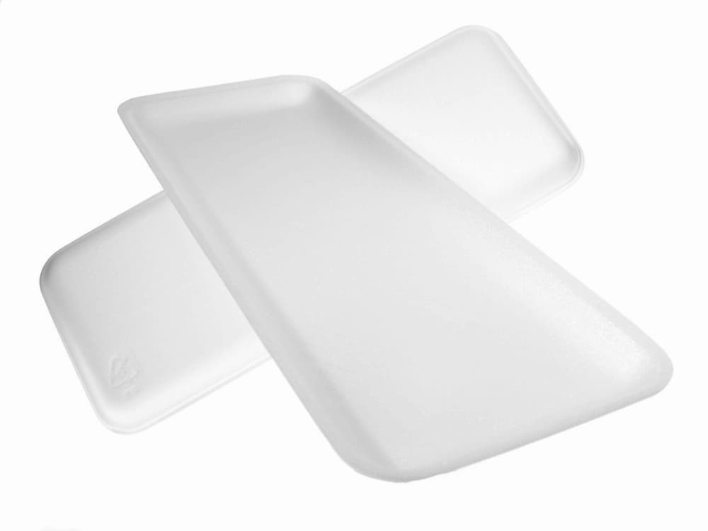 CKF Inc 15 X 5 25 X 0 75 7H White Foam Tray 250 Cs 88107 ckf-inc-15-x-5-25-x-0-75-7h-white-foam-tray-250-cs-88107
