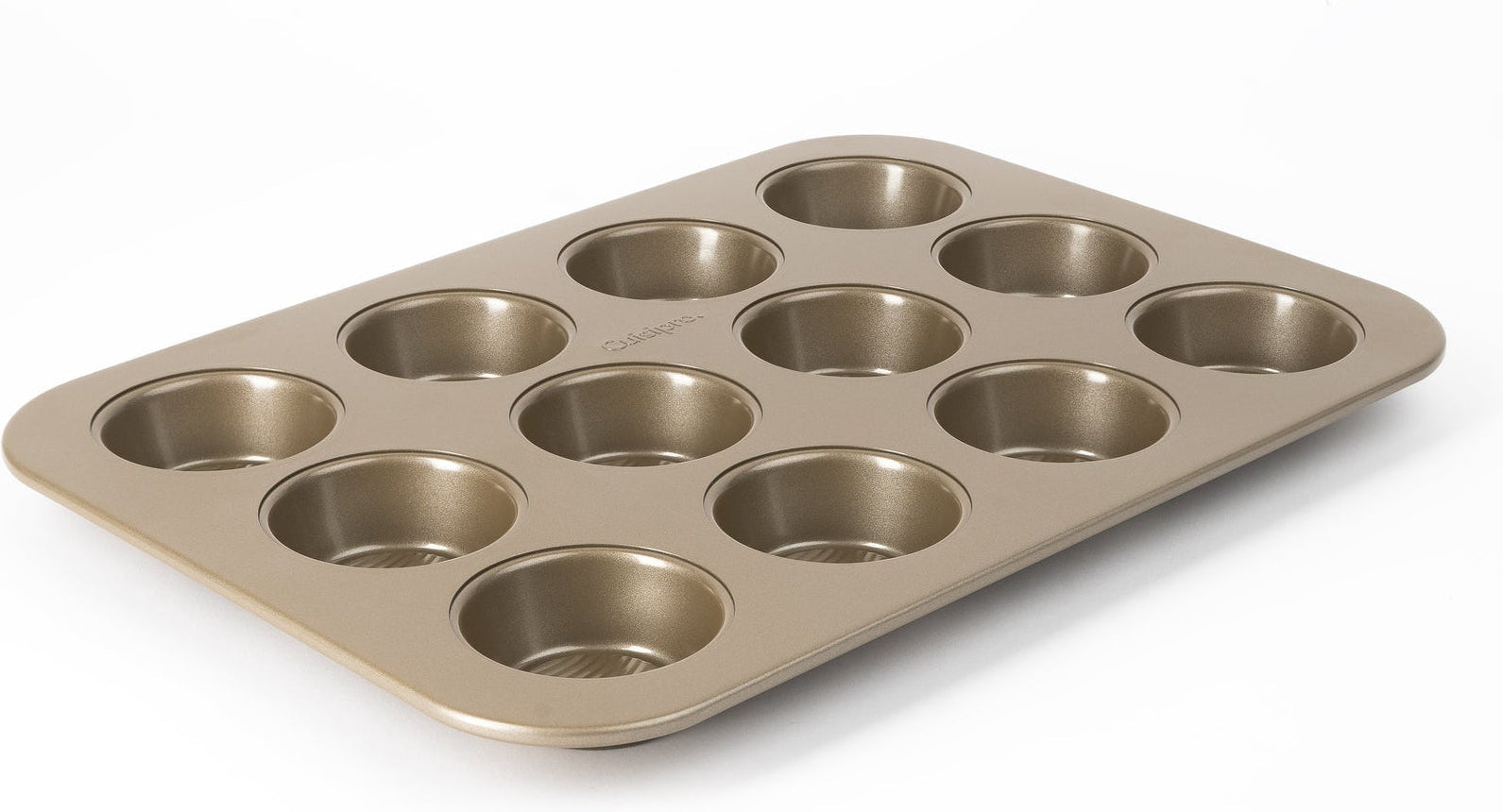 Doughmakers 12 Cup Muffin Pan, Metallic