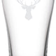 Cuisivin - 15 Oz Stag Print Beer Glass, Set of 6 - 8802ANM.STAG