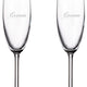 Cuisivin - 7.5 Oz Groom & Groom Champagne Flute Glasses, Set of 2 - 8465G