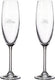 Cuisivin - 7.5 Oz His & Hers Champagne Flute Glass, Set Of 2 - 8465HH