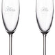 Cuisivin - 7.5 Oz His & Hers Champagne Flute Glass, Set Of 2 - 8465HH