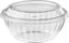 Darnel - 32 Oz Clear Plastic Bowls with Lids Combo, 100/cs - D773200SP