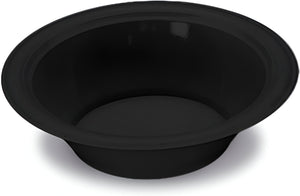 Darnel - 6" Black Plastic Plates, 1000/cs - D591599HC1