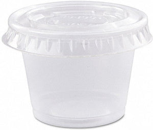 Dart - 1 Oz Clear Plastic Portion Cups, 2500/Cs - 100PC