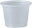 Dart - 1 Oz Solo Souffles Translucent Plastic Portion Cups, 250/Cs - P100N