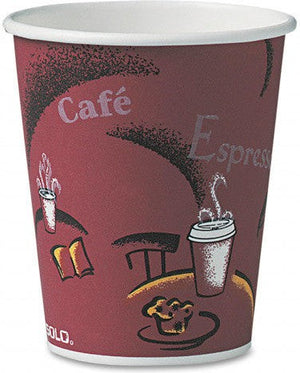Dart - 10 Oz Printed Diamond Beverages Paper Cup - 410T-157129
