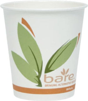 Dart - 10 Oz Solo Bare Eco-Forward Paper Hot Cups, 1000/cs - 410RC-J8484