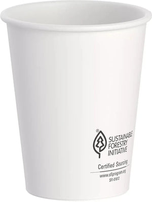 Dart - 12 Oz ThermoGuard Insulated Paper White Double Walled Hot Cup, 600/Cs - DWTG12W