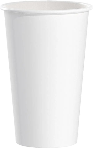 Dart - 16 Oz SSP Paper White Hot Cup, 1000/Cs - 316W-2050