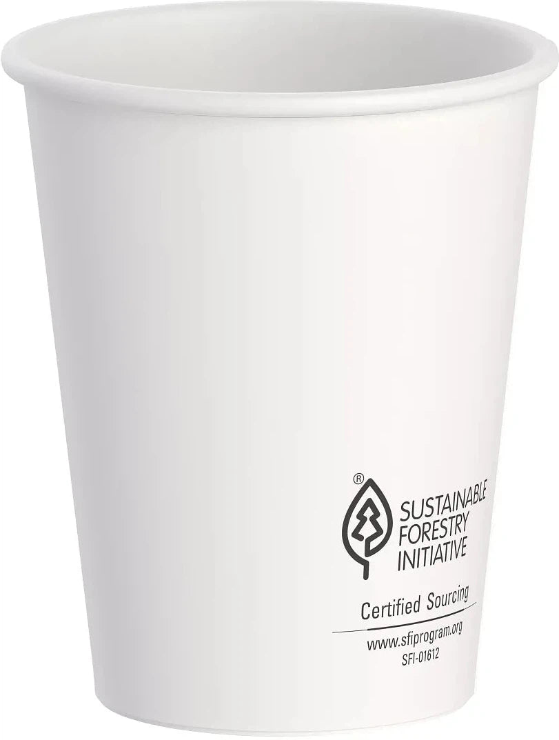 Dart - 16 Oz Thermo Guard Insulated Paper White Double Walled Hot Cup, 600/Cs - DWTG16W