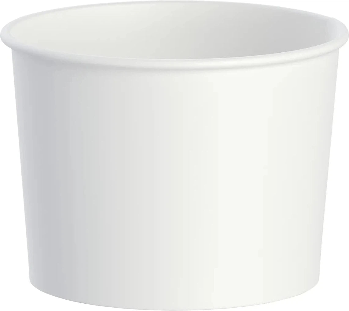 Dart - 16 oz Paper White Container, 250/Cs - VS516-02050