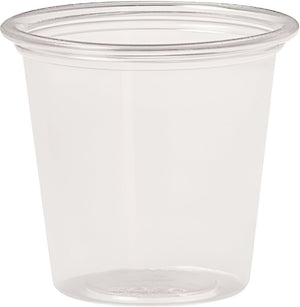 Dart - 1.5 Oz Solo Ultra Clear Souffles Plastic Cups, 250/Cs - T125-0090