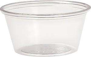 Dart - 2 Oz Solo Ultra Clear Souffles Plastic Portion Cups, 2500/Cs - TH200-0090