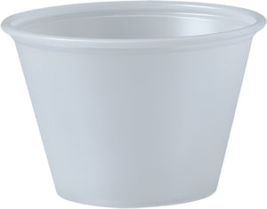 Dart - 2.5 Oz Solo Souffles Translucent Plastic Portion Cups, 250/Cs - P250N