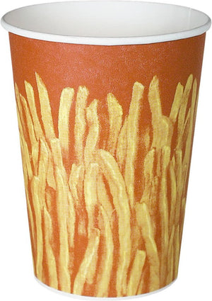 Dart - 32 Oz Solo Grease-Resistant French Fry Paper Cups, 500/cs - GRS32-00021