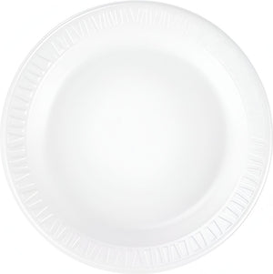 Dart - Concord 7" Non-Laminated White Foam Plates, 1000/Cs - 7PWCR