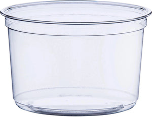 Dart - Solo 16 Oz Clear Round Plastic Container/Bowl, 500/Cs - CRS16X-0090