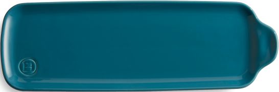 Emile Henry - 12.2" x 3.9" Ceramic Calanque/Blue Aperitif Platter - 605002