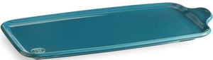 Emile Henry - 12.2" x 6.2" Ceramic Calanque/Blue Aperitif Platter - 605004