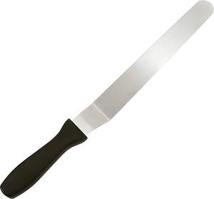 Fat Daddio's - 10" Stainless Steel Angled Icing Spatula - SPAT-10OS