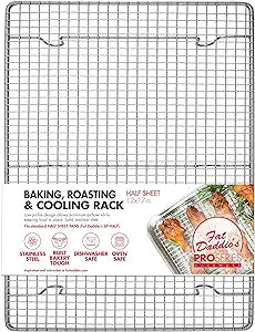 Fat Daddio's - 12" x 17" Stainless Steel Cooling, Roasting, Grilling Rack - CR-HAL
