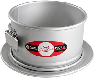 Fat Daddio's - 6" x 3" Aluminum Anodized Round Springform Cake Pans - PSF-63