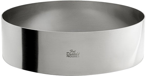 Fat Daddio's - Pro Series 10" x 3" Stainless Steel Round Cake & Pastry Rings - SSRD-1030