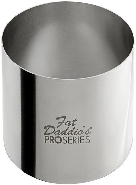 Fat Daddio's - Pro Series 2.5" x 2" Stainless Steel Round Cake & Pastry Rings - SSRD-2520