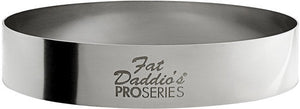Fat Daddio's - Pro Series 3.5" x 0.75" Stainless Steel Round Cake & Pastry Rings - SSRD-3575