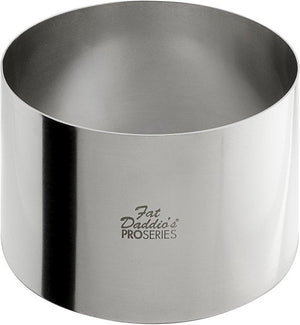 Fat Daddio's - Pro Series 5" x 3" Stainless Steel Round Cake & Pastry Rings - SSRD-5030