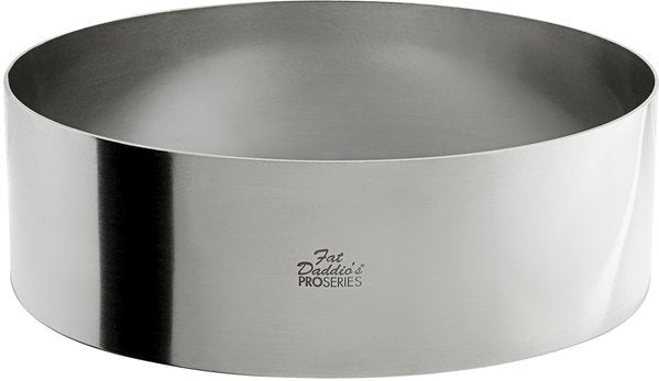 Fat Daddio's - Pro Series 9" x 3" Stainless Steel Round Cake & Pastry Rings - SSRD-9030