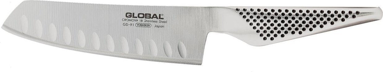 Global - GS Series 5" Stainless Steel Fluted Vegetable Knife (14 cm) - GS91