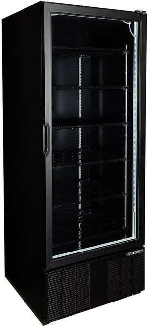 Habco - 30.5" Full-Height Single Swing Door Black Merchandiser Refrigerators - ESM28HCTD-BLK