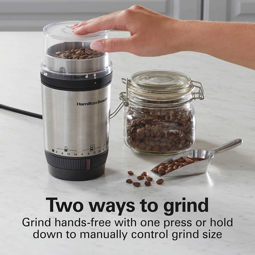 Hamilton Beach Custom Grind Coffee Grinder 80406 –