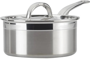 Hestan - 16 cm/1.5 QT Pro Bond Stainless Steel Covered Saucepan with Lid - 31564