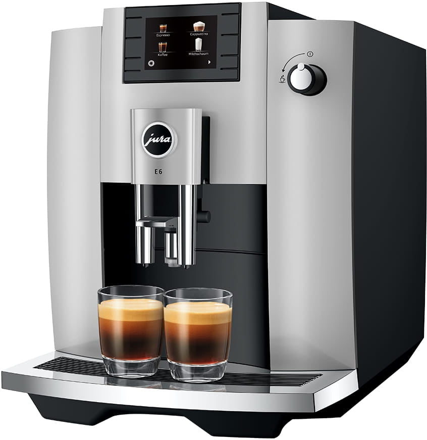 Jura - Impressa E6 Automatic Coffee Machine Platinum with FREE $95 Gift Card - 15465
