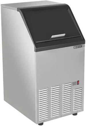 Maxx Cold - 130 lb Stainless Steel Bullet-Cube Self-Contained Ice Machine - MIM130