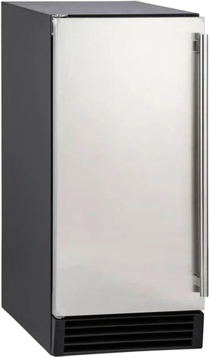 Maxx Cold - 50 lb Black Stainless Steel Premium ADA Indoor Self-Contained Ice Machine - MIM50P-ADA
