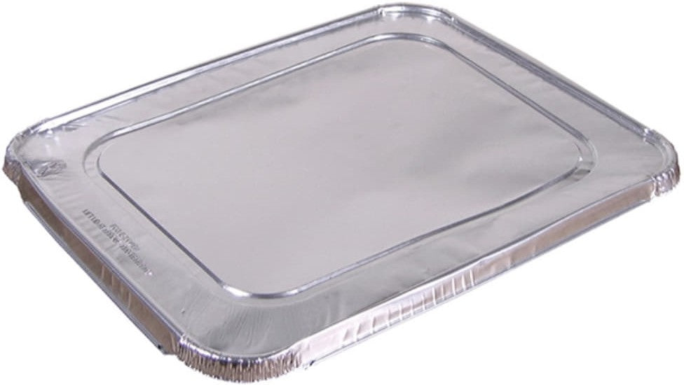 Pactiv Evergreen - Half- Size Aluminum Steam Table Flat Cover, 100/Cs - Y101230